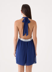 Alyvia Mini Dress - Rich Blue