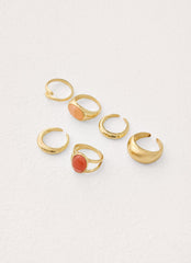 Amalfi Crush Ring Set - Gold