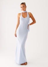 Eddie Knit Maxi Dress - Blue