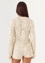 Ellington Long Sleeve Top - Ivory