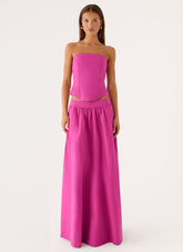 Grand Gestures Maxi Skirt - Berry Kiss