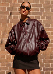 Holland Bomber Jacket - Wine
