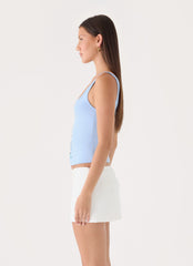Michele Floral Top - Baby Blue