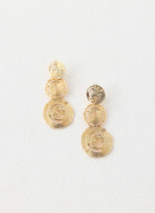 Mocha Kiss Earrings - Gold