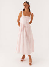 Pascuelle Midi Dress - Pink