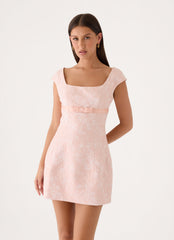 Peaches Mini Dress - Peach