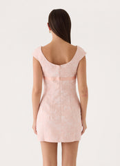 Peaches Mini Dress - Peach