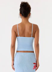 Tamia Cami Top - Blue Petal