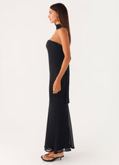 Under the Pagoda Maxi Dress - Black