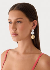 Above It All Earrings - Gold Silver