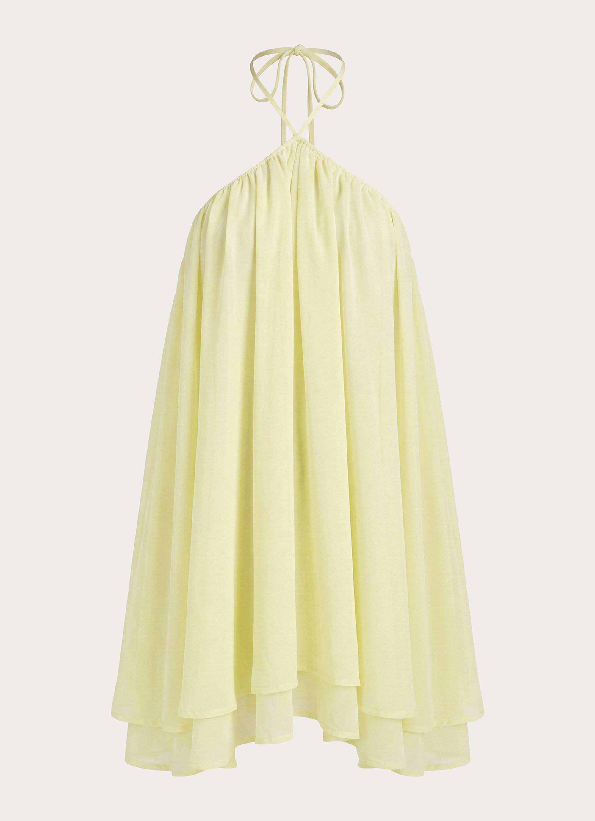Alicelle Halter Mini Dress - Yellow