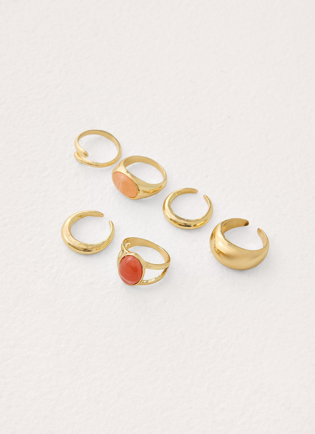 Amalfi Crush Ring Set - Gold