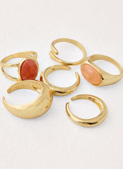 Amalfi Crush Ring Set - Gold
