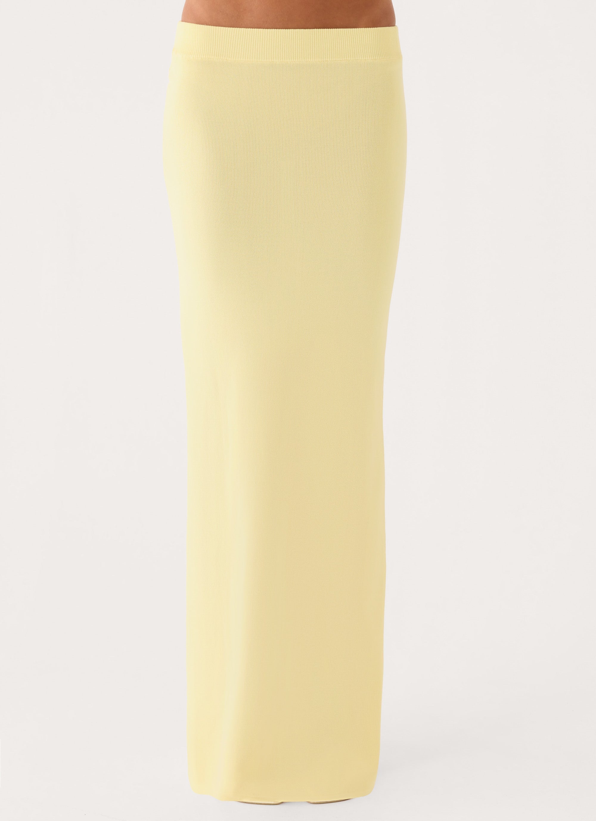 Amarah Knit Maxi Skirt - Yellow