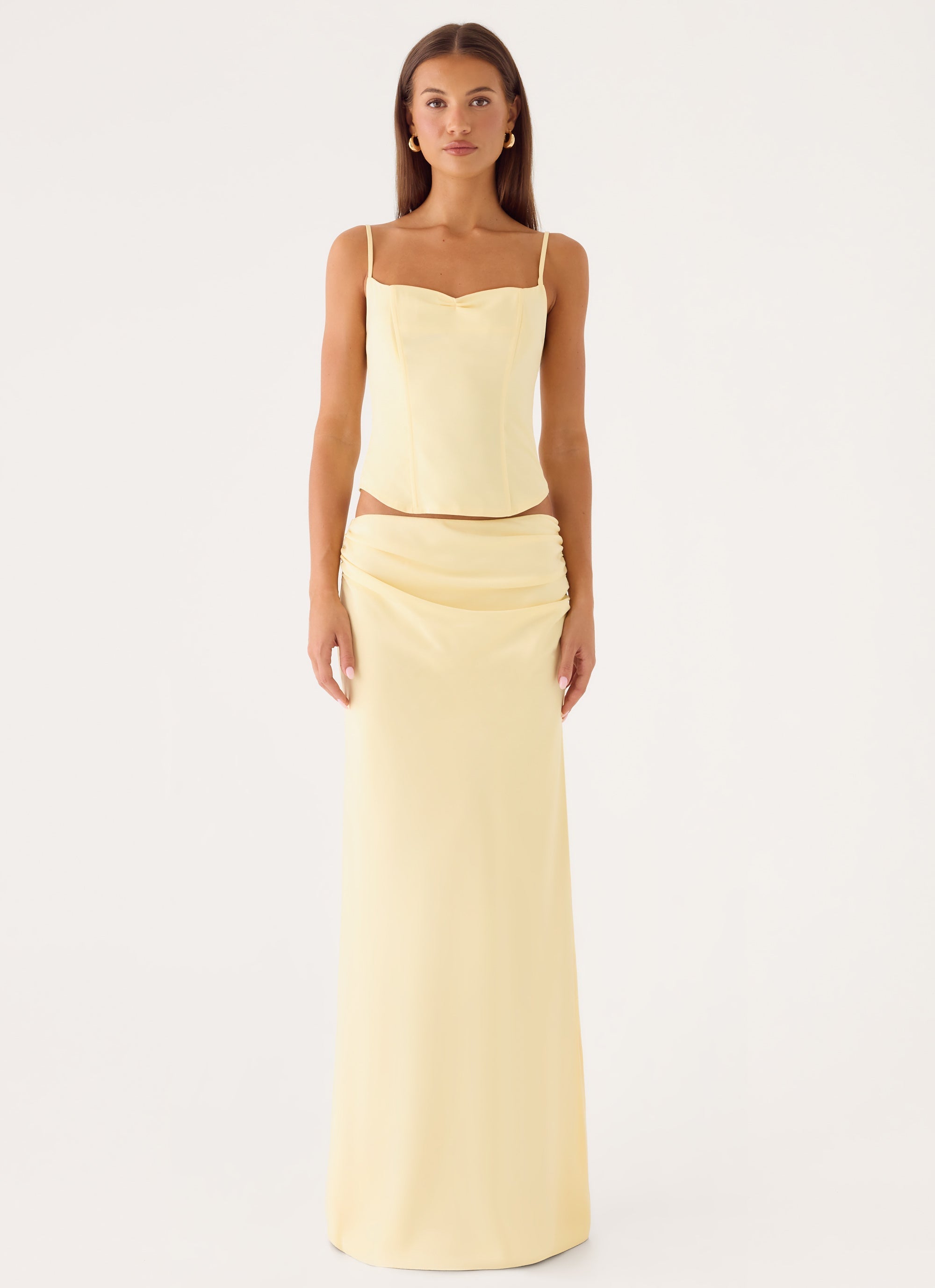 Belle Chime Maxi Skirt - Baby Yellow