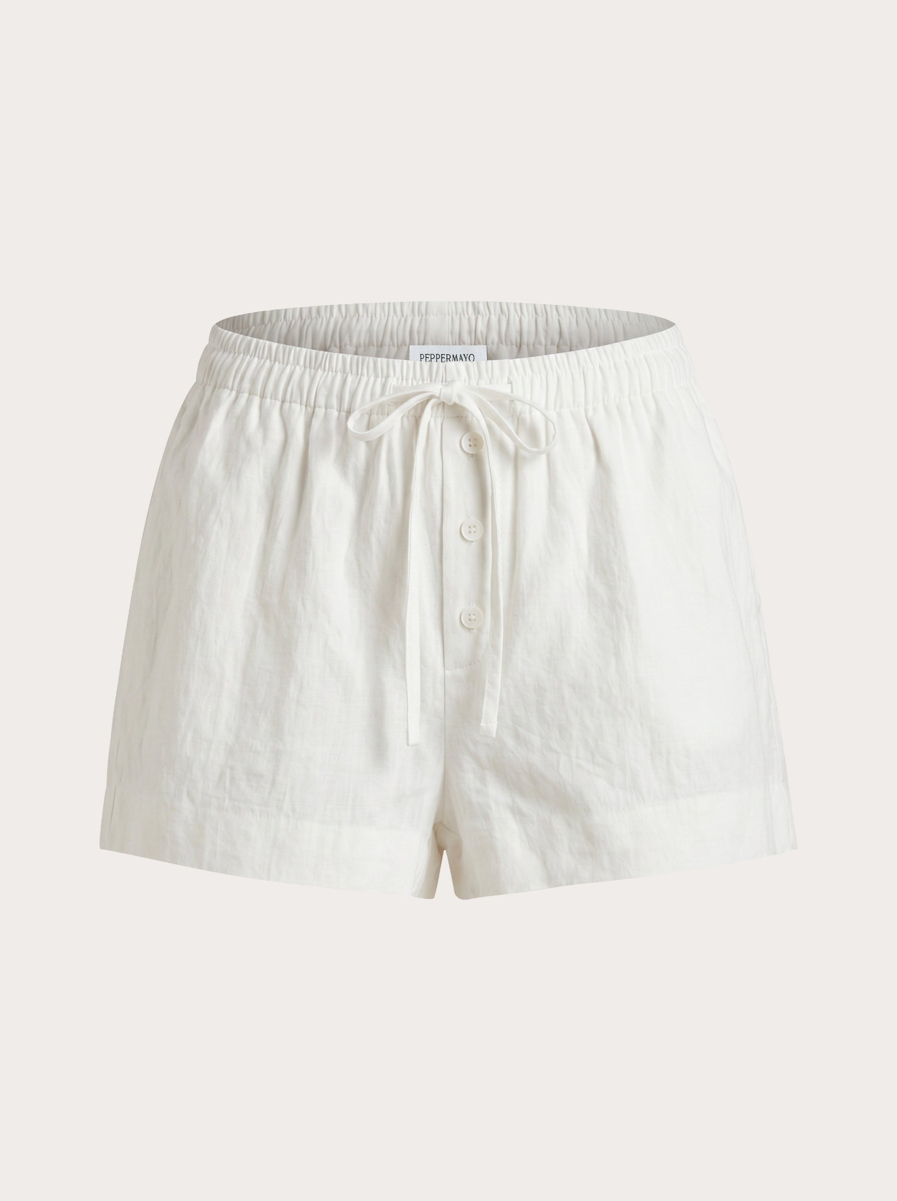Belza Linen Shorts - White