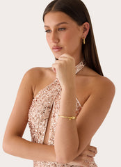 Chella Tie Bracelet - Gold