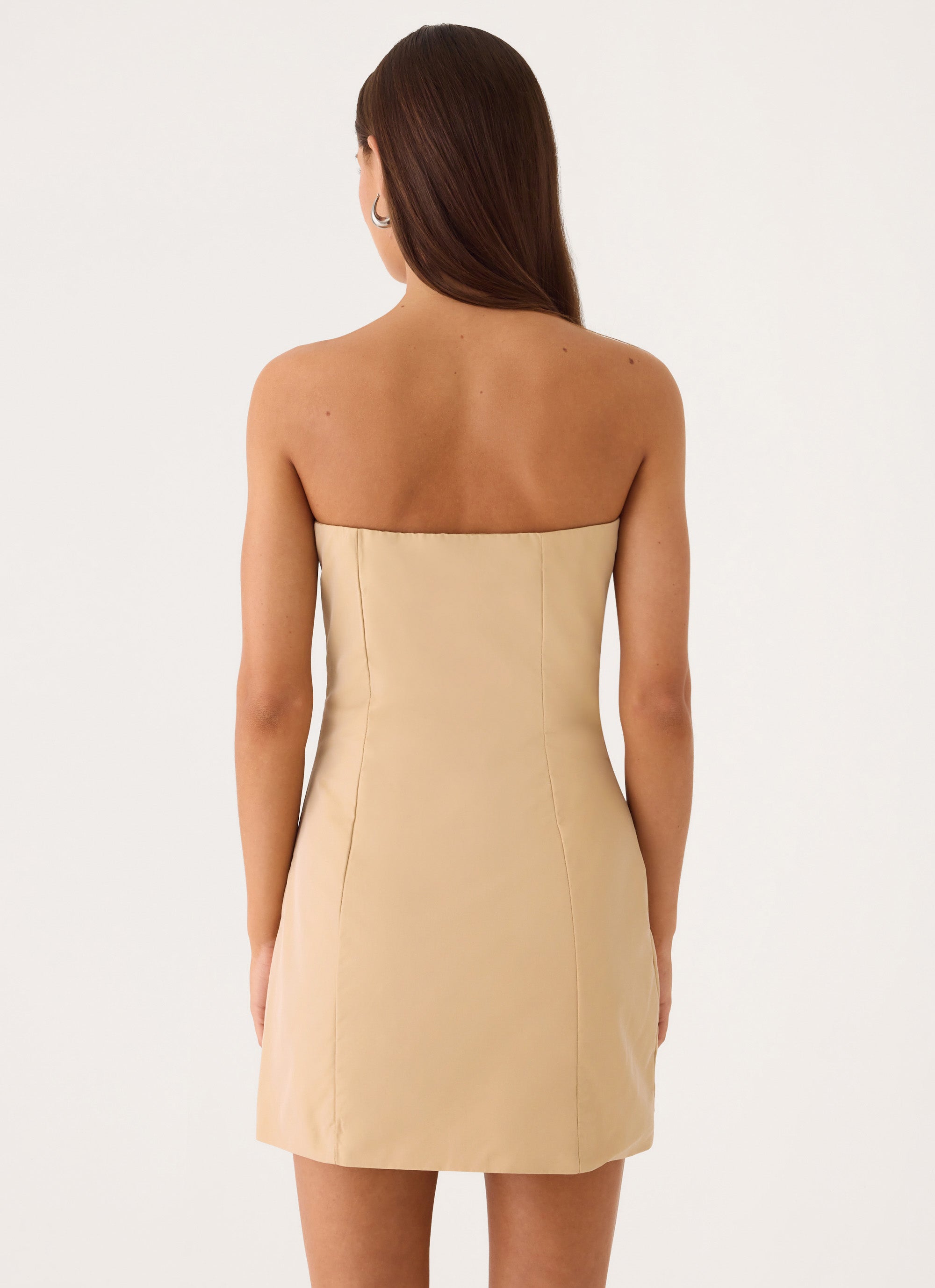 Diya Wrap Mini Dress - Camel
