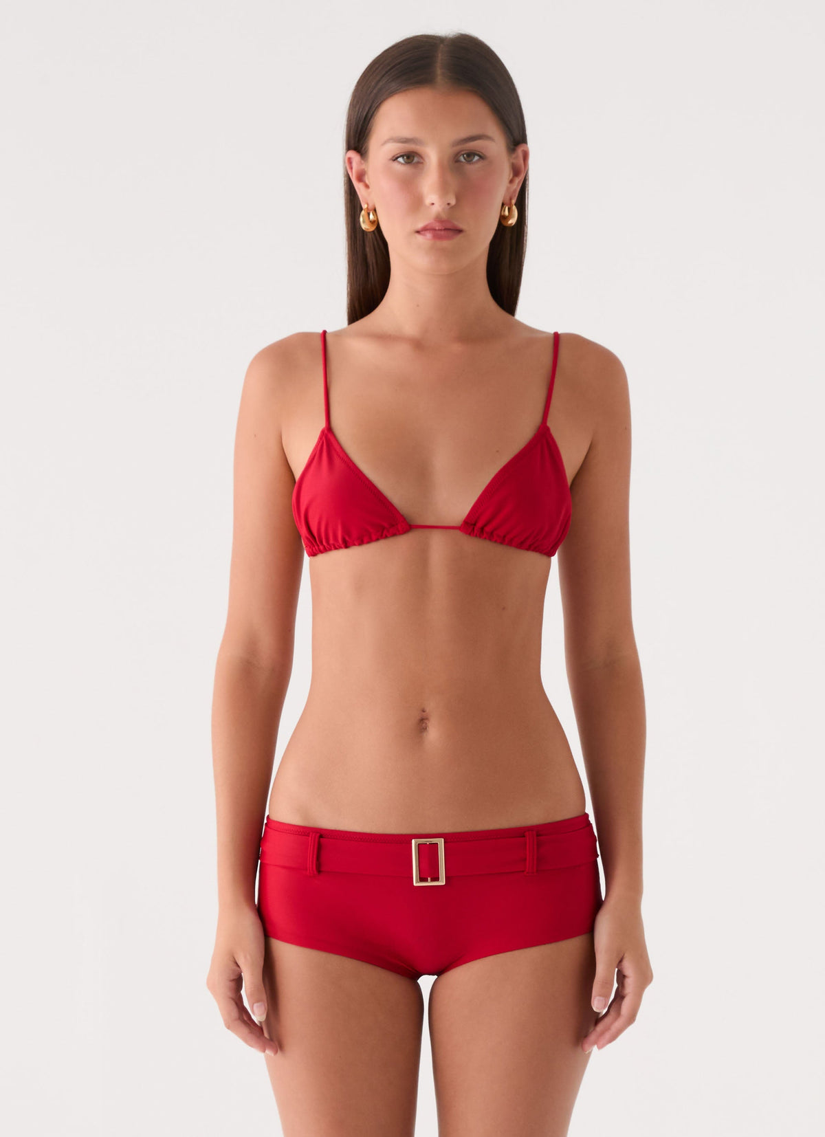 Edith Swim Shorts - Cherry