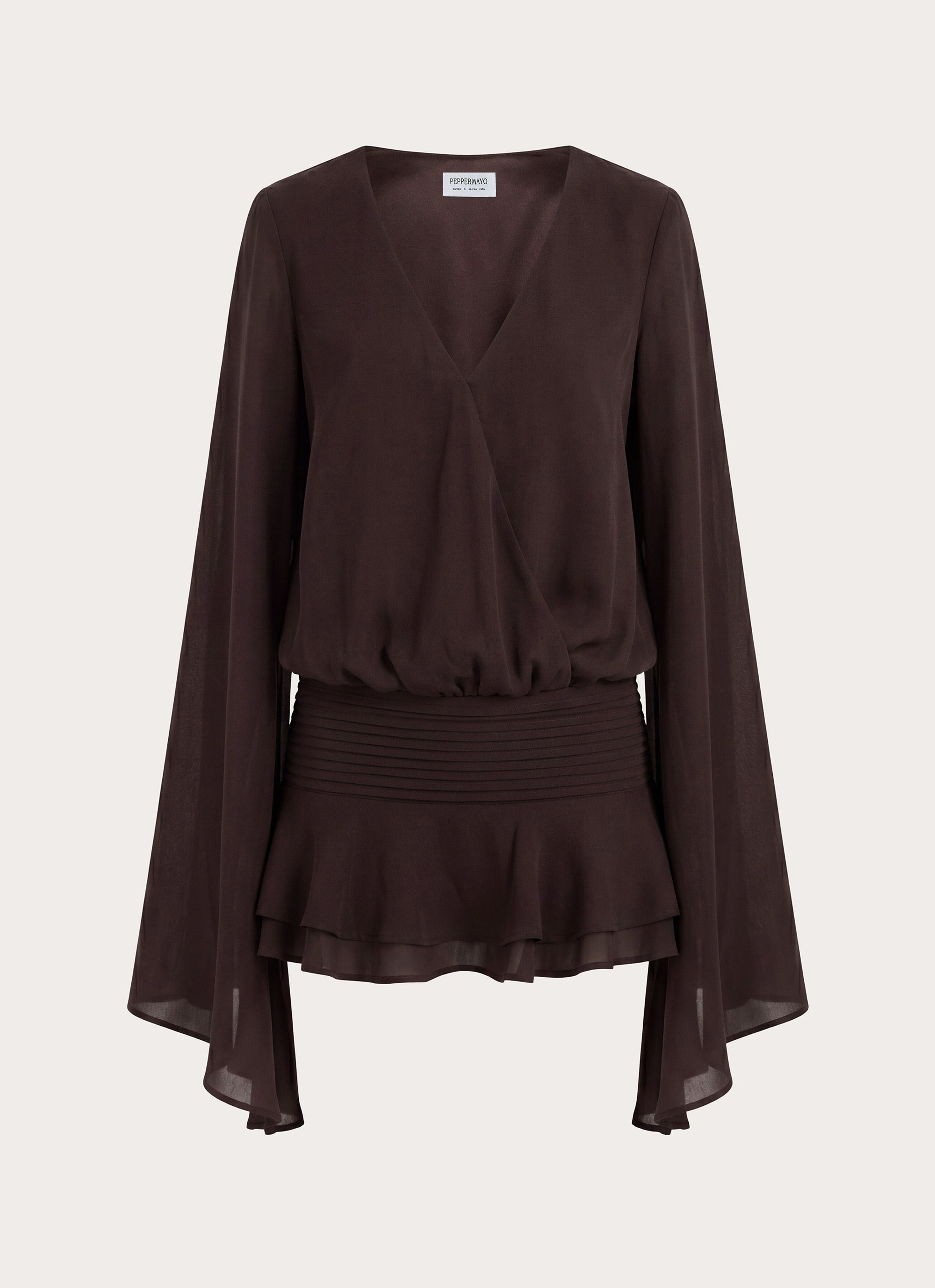 Elisana Mini Dress - Chocolate