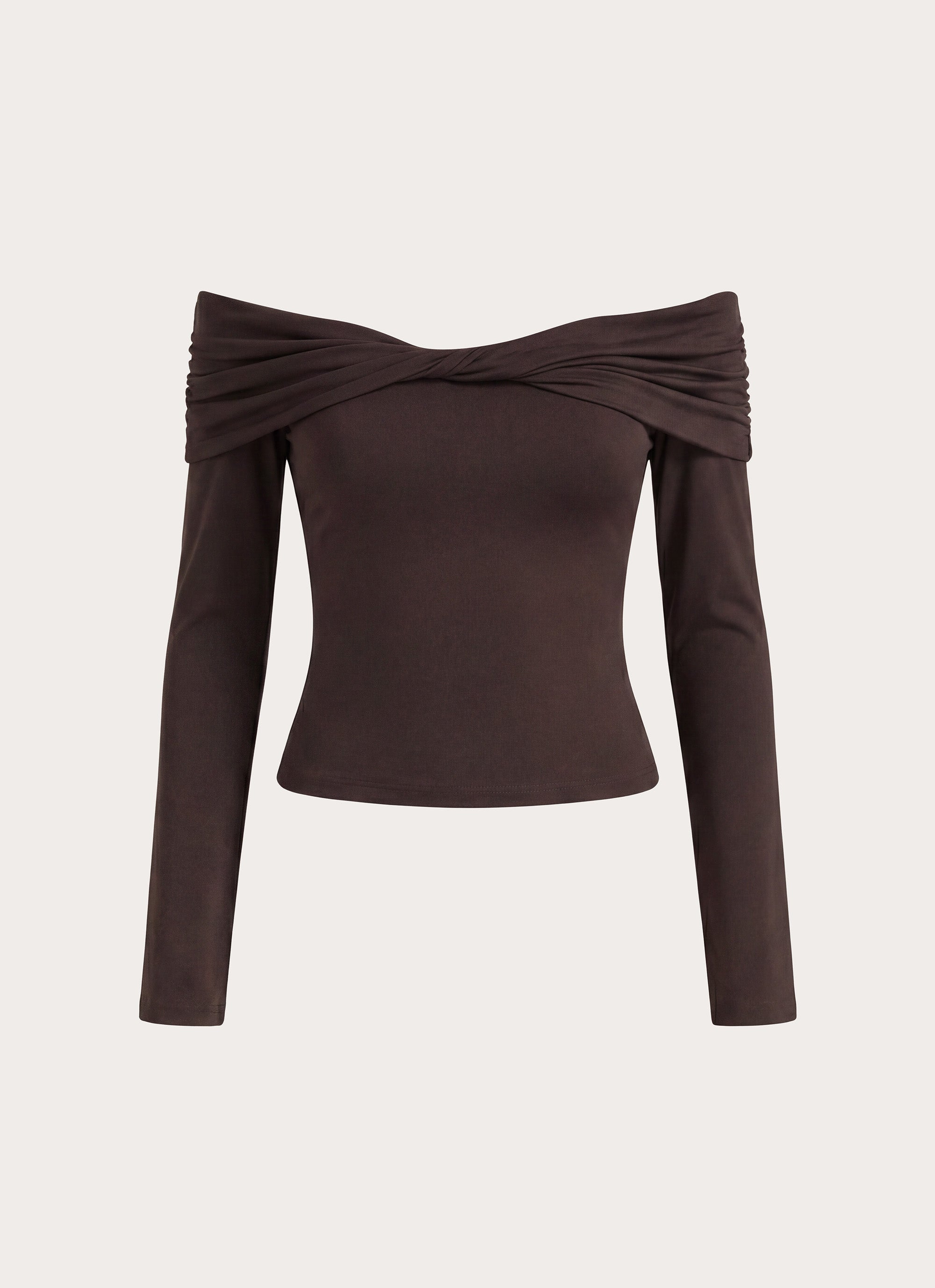 Emmely Off Shoulder Top - Chocolate