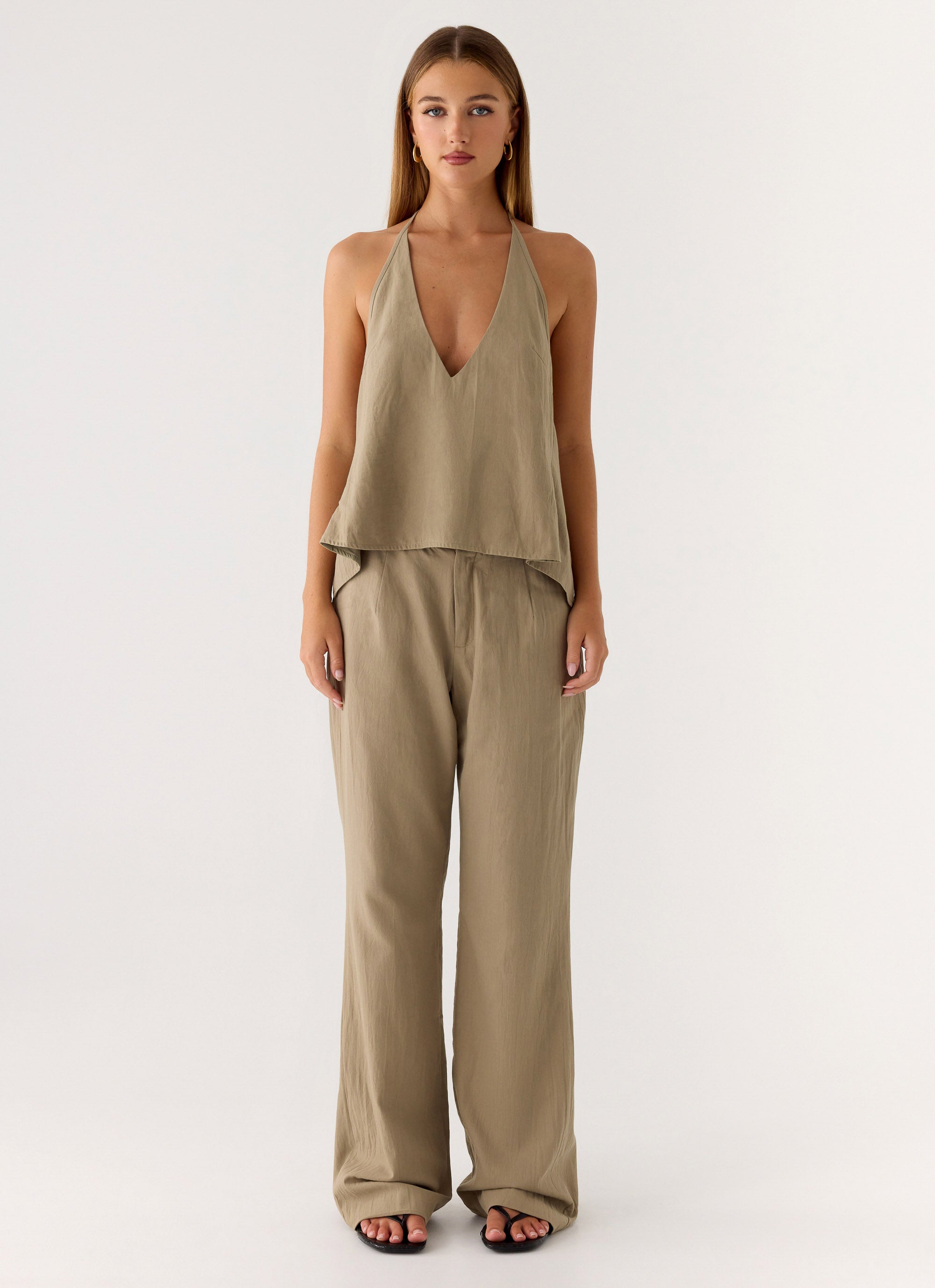 Ingrid Top - Sand Brown
