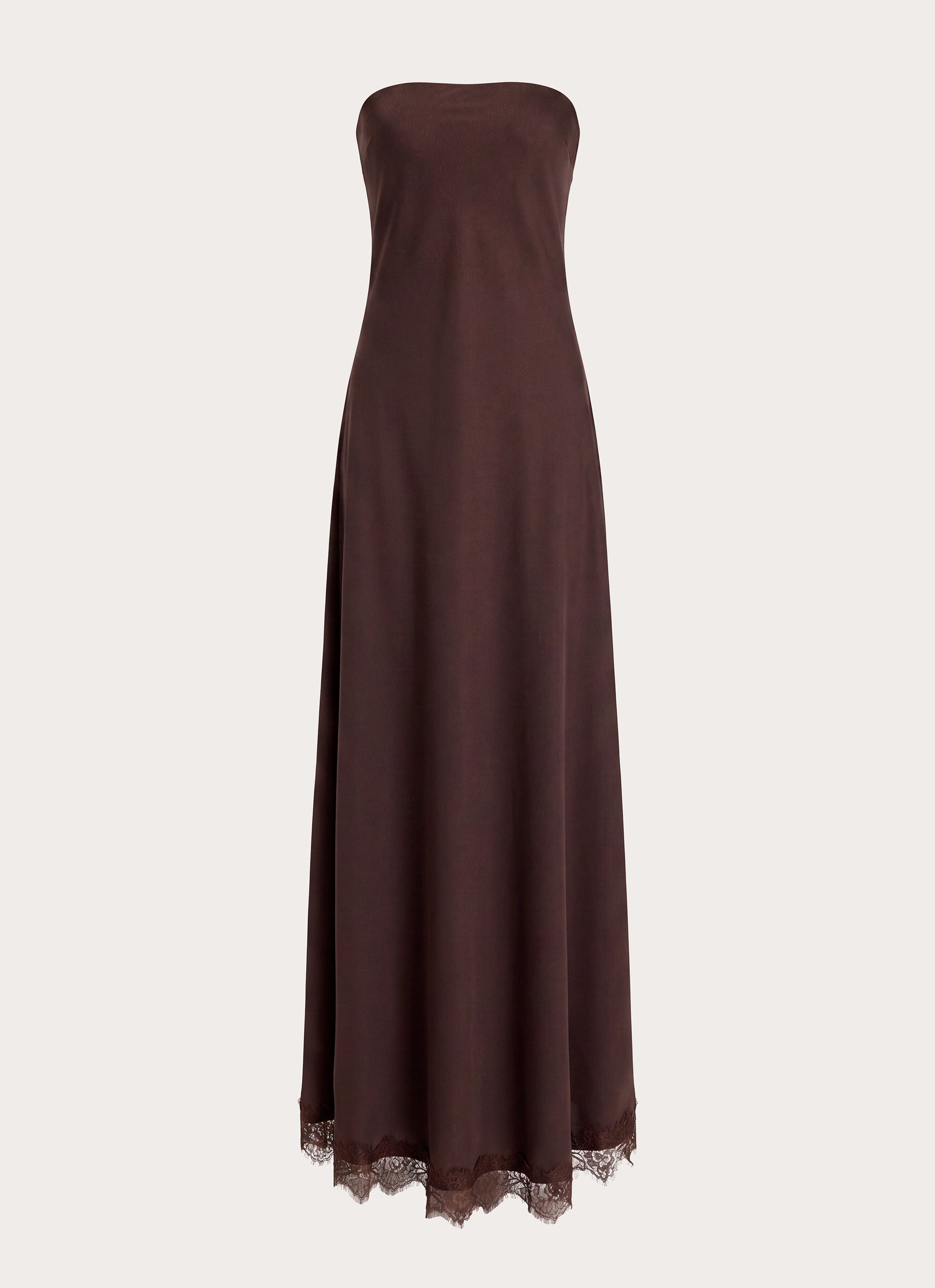 Kayleigh Strapless Maxi Dress - Chocolate Torte