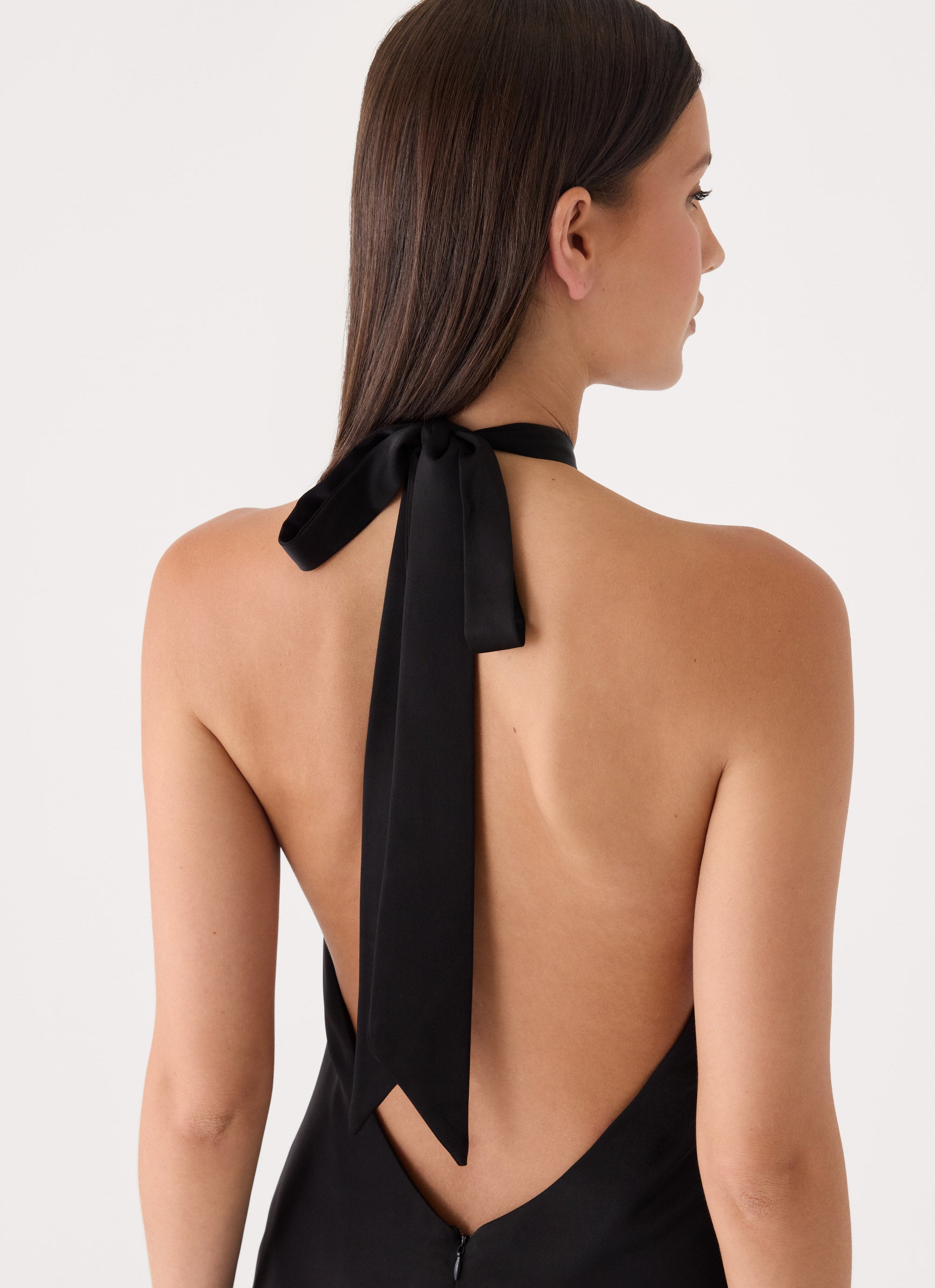 Lexia Halter Mini Dress - Black