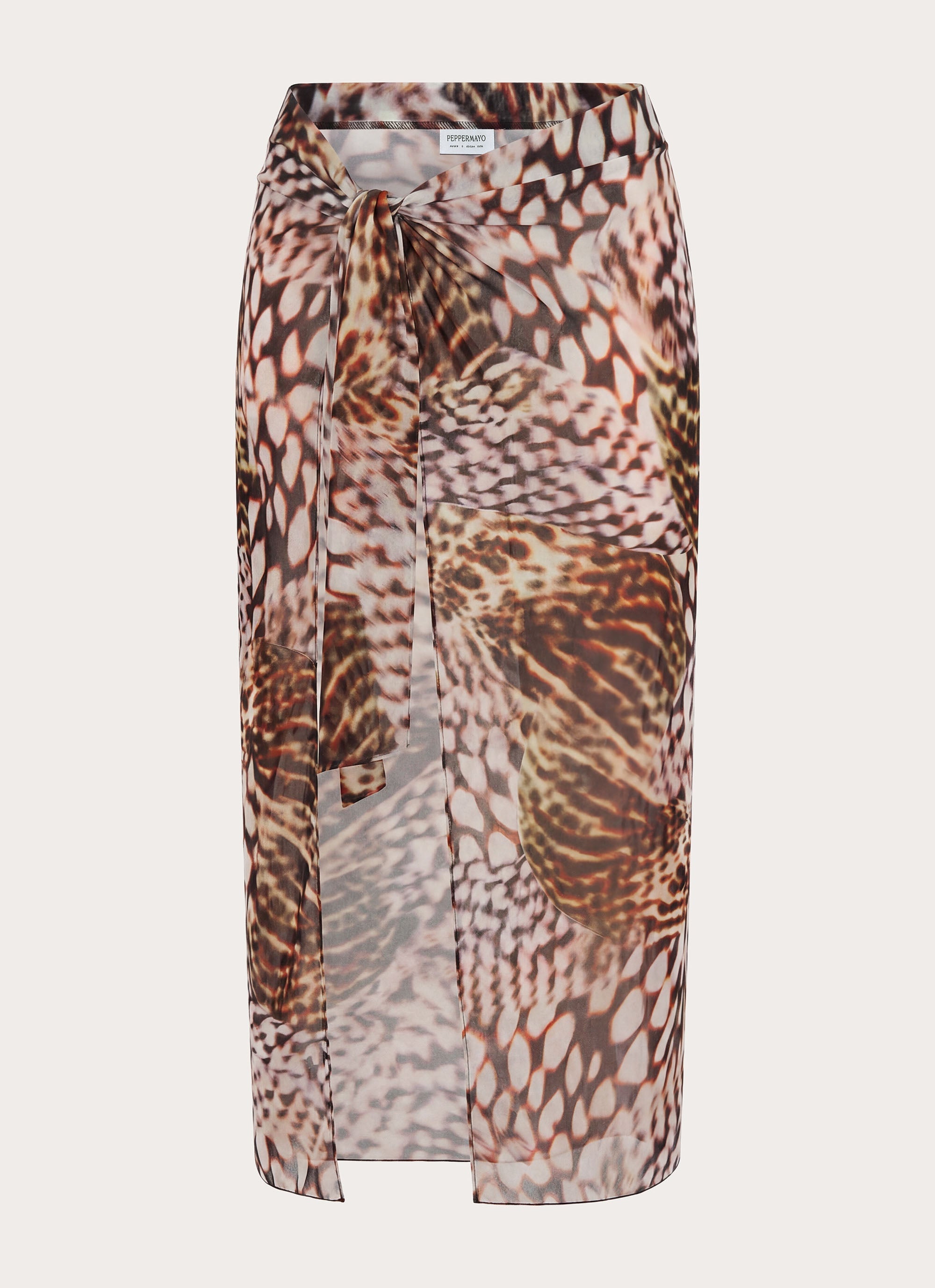 Low Tide Sarong Maxi Skirt - Leopard Hibiscus