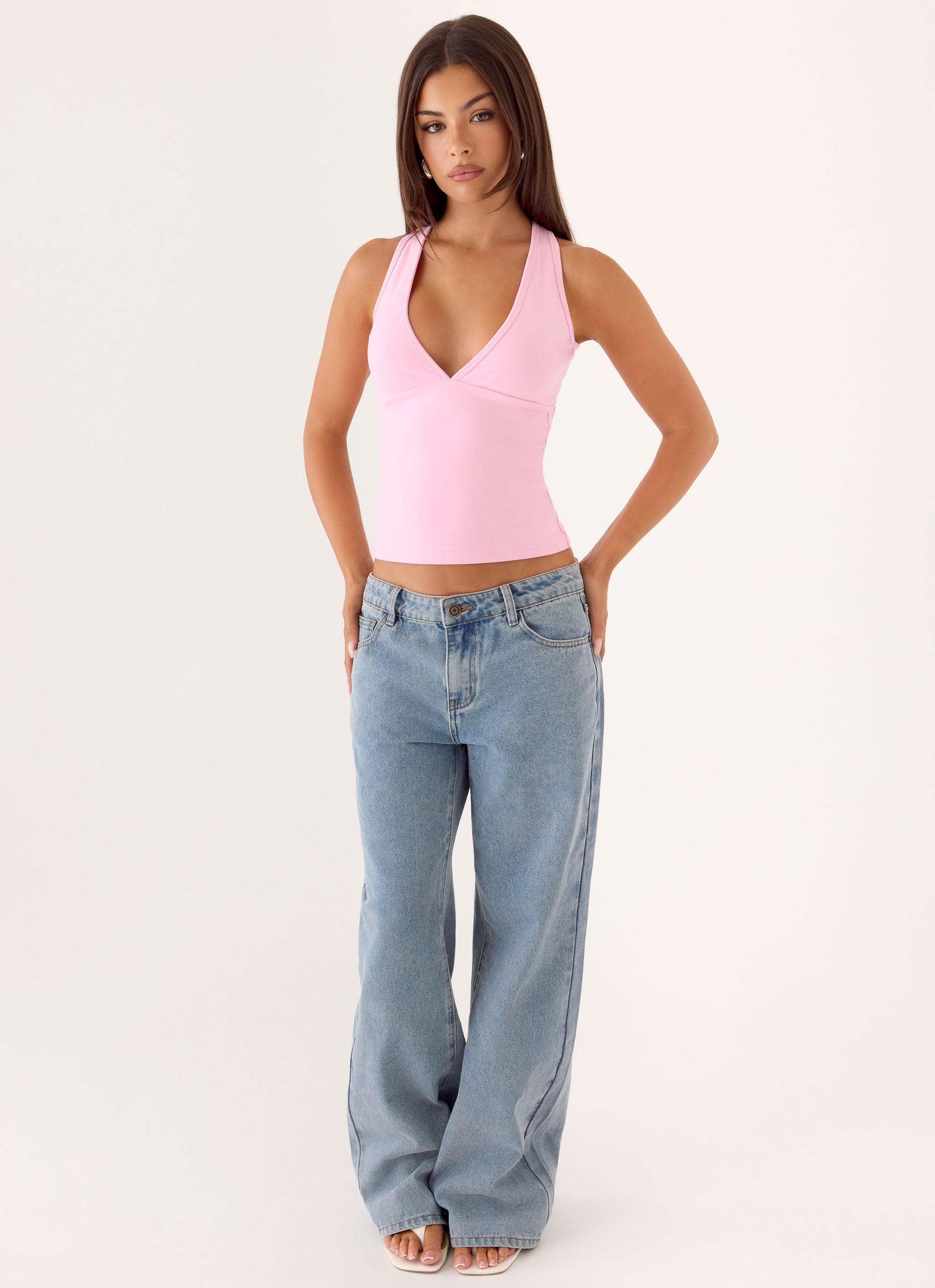 Lua Halter Top - Pink