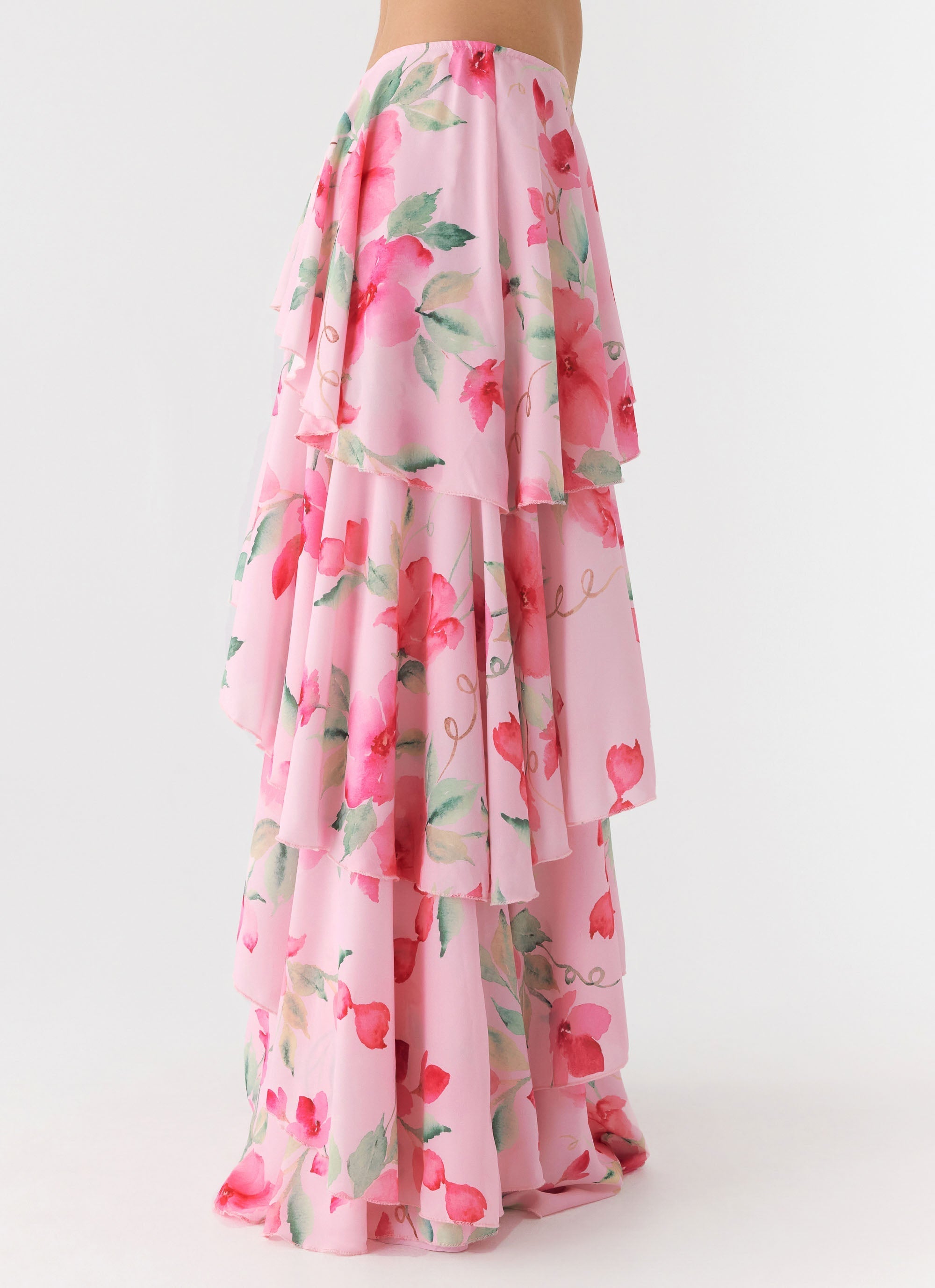 Melody Remedy Tiered Maxi Skirt - Petal Soleil