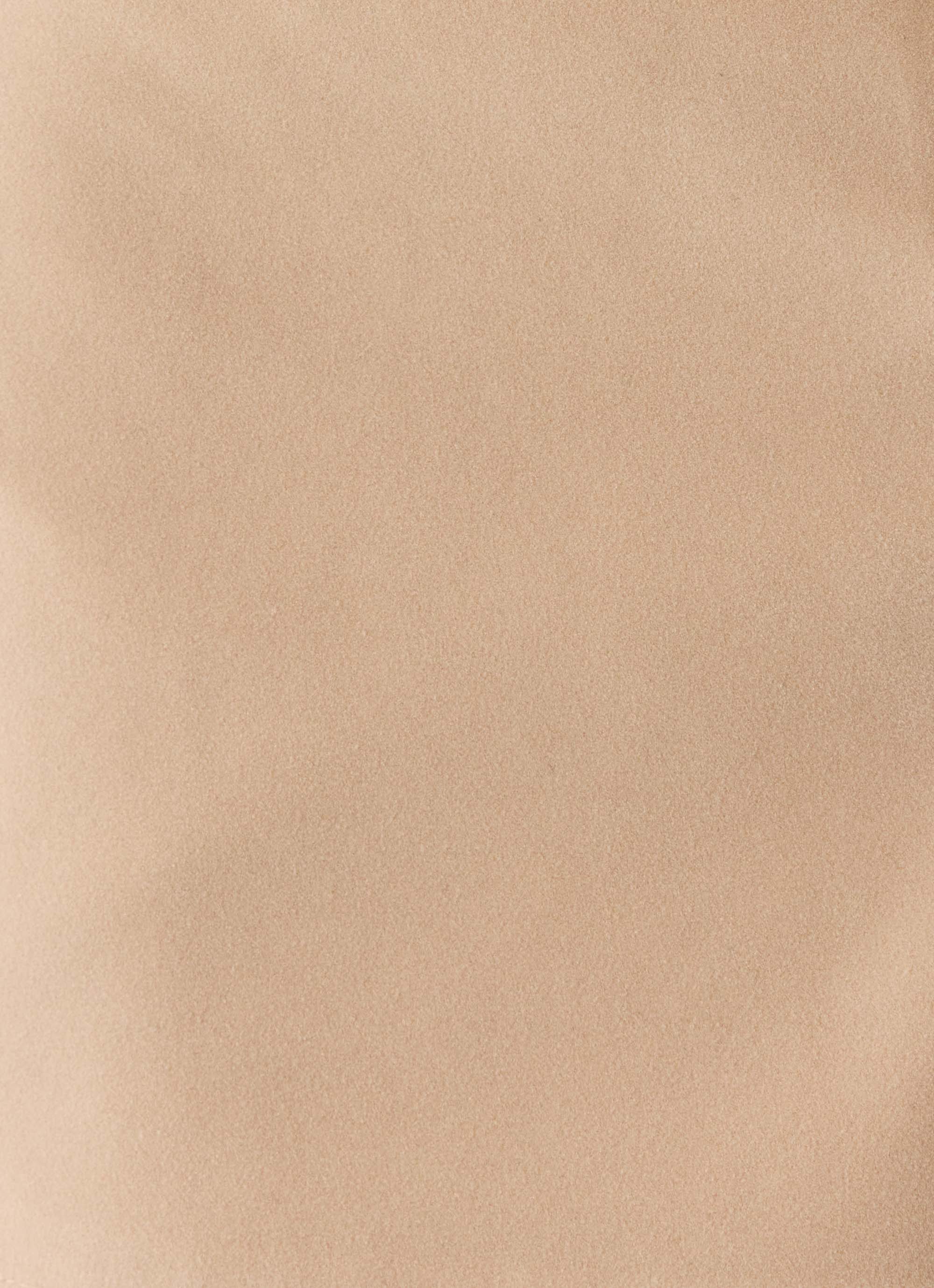 Milae Suede Asymmetrical Jacket - Beige