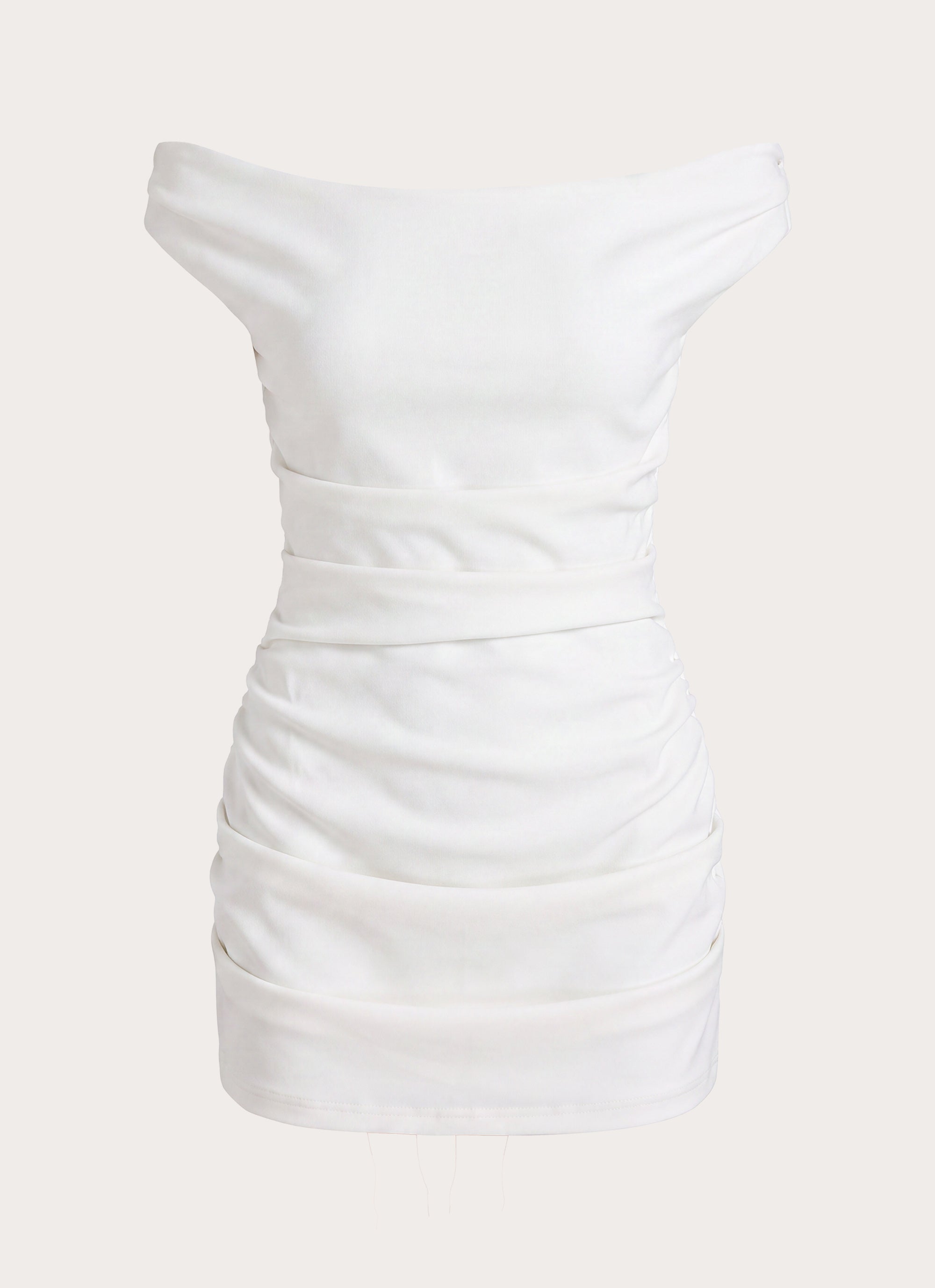 Morgan Off Shoulder Mini Dress - Ivory