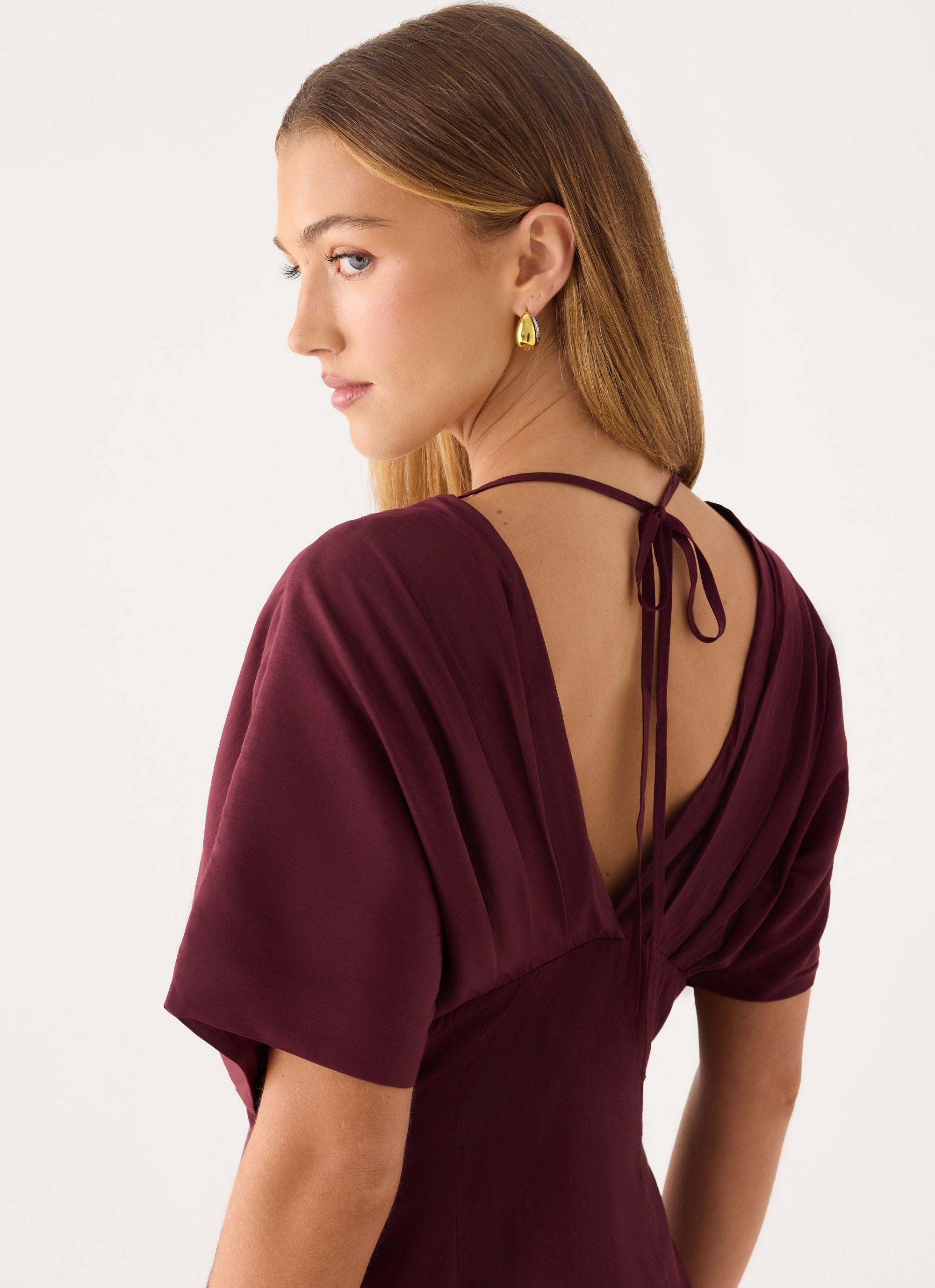 Only For You Mini Dress - Burgundy