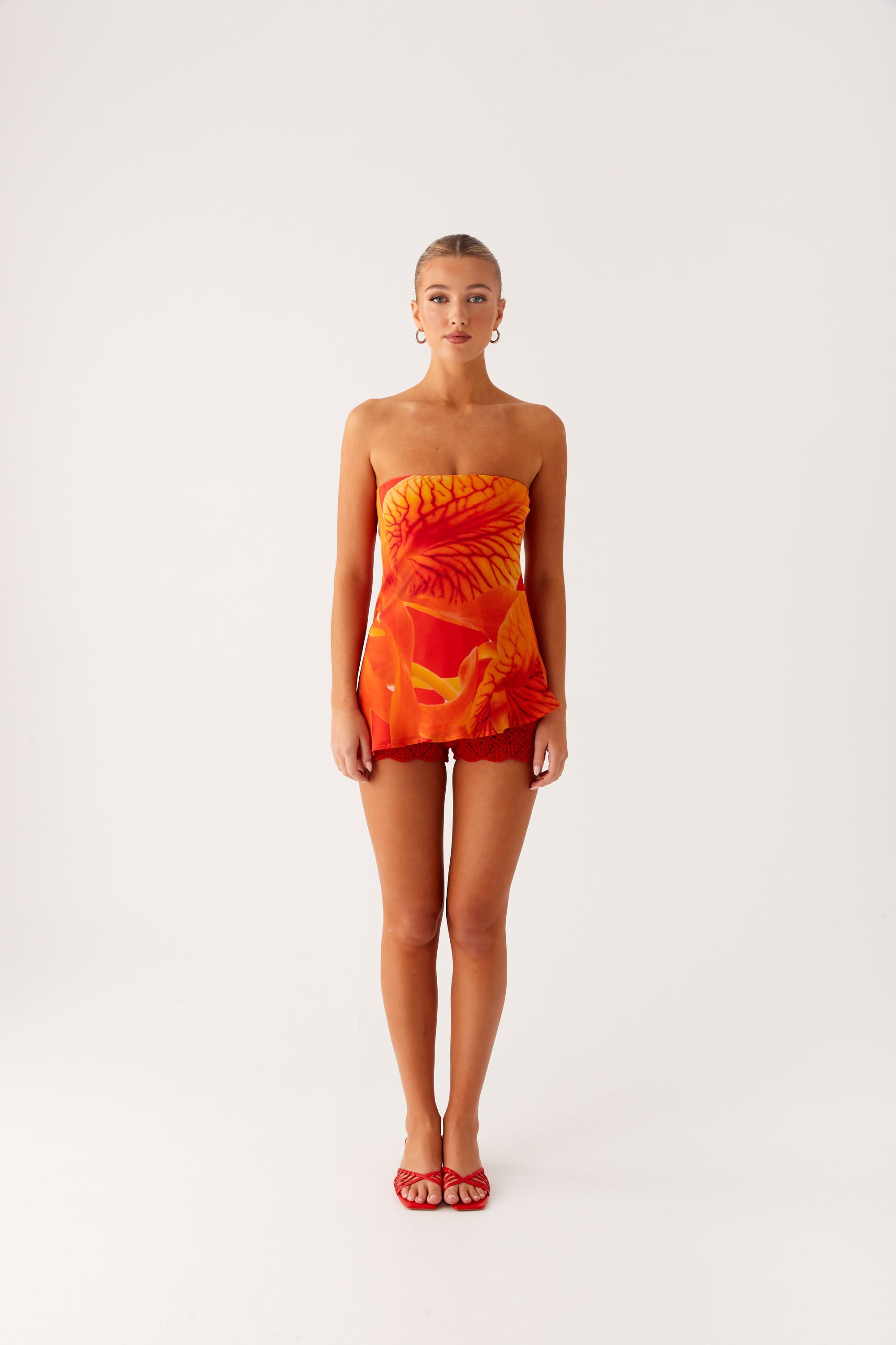 Over The Horizon Asymmetrical Top - Serene Orange