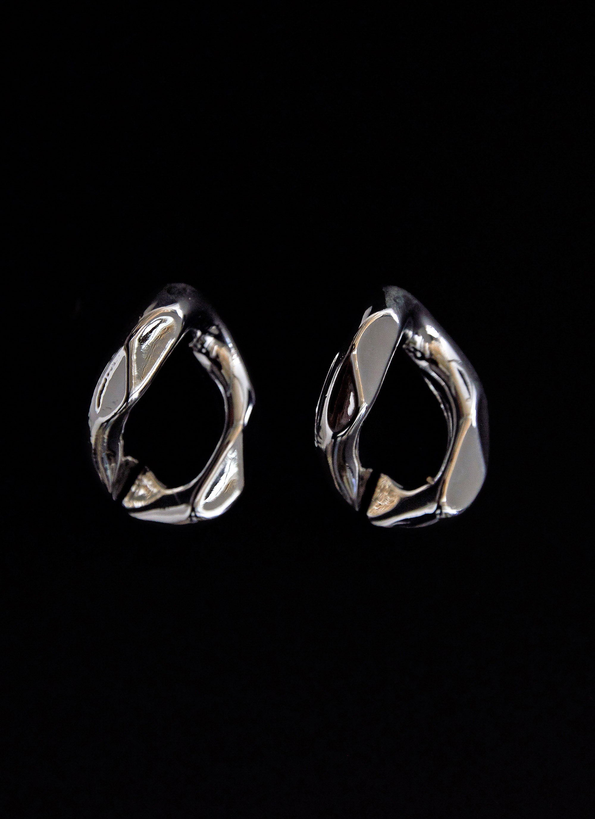 Fast Forward Earrings - Silver