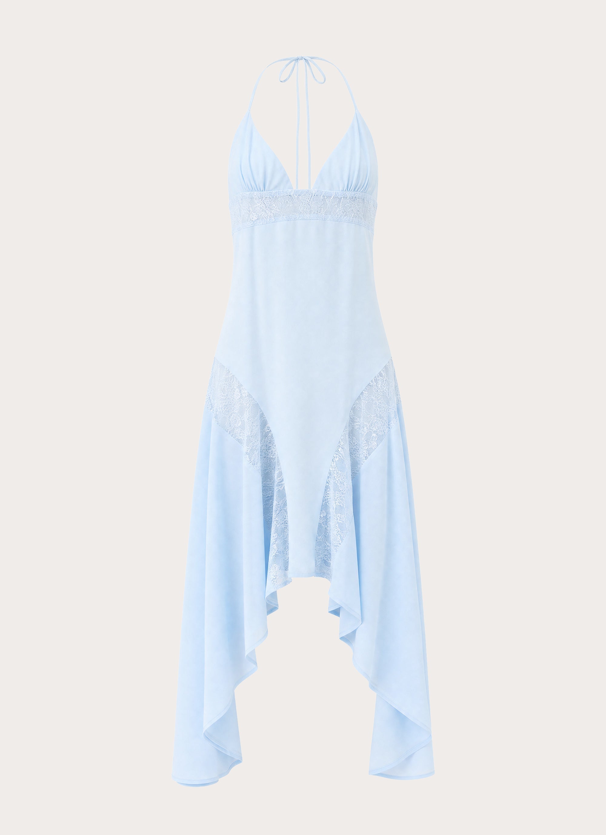 Prilla Asymmetric Midi Dress - Blue