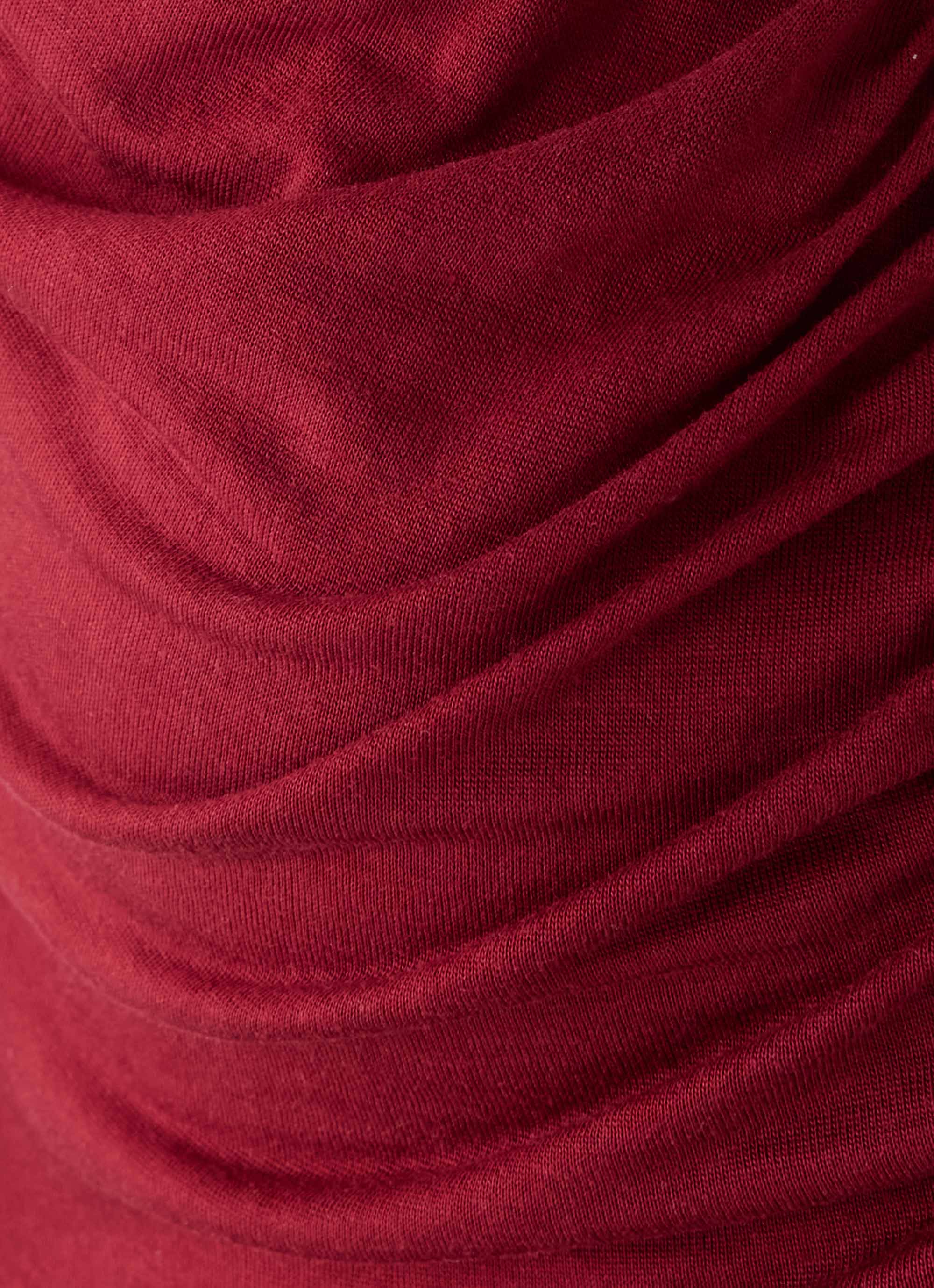 Raffita Ruched Halter Top - Maroon