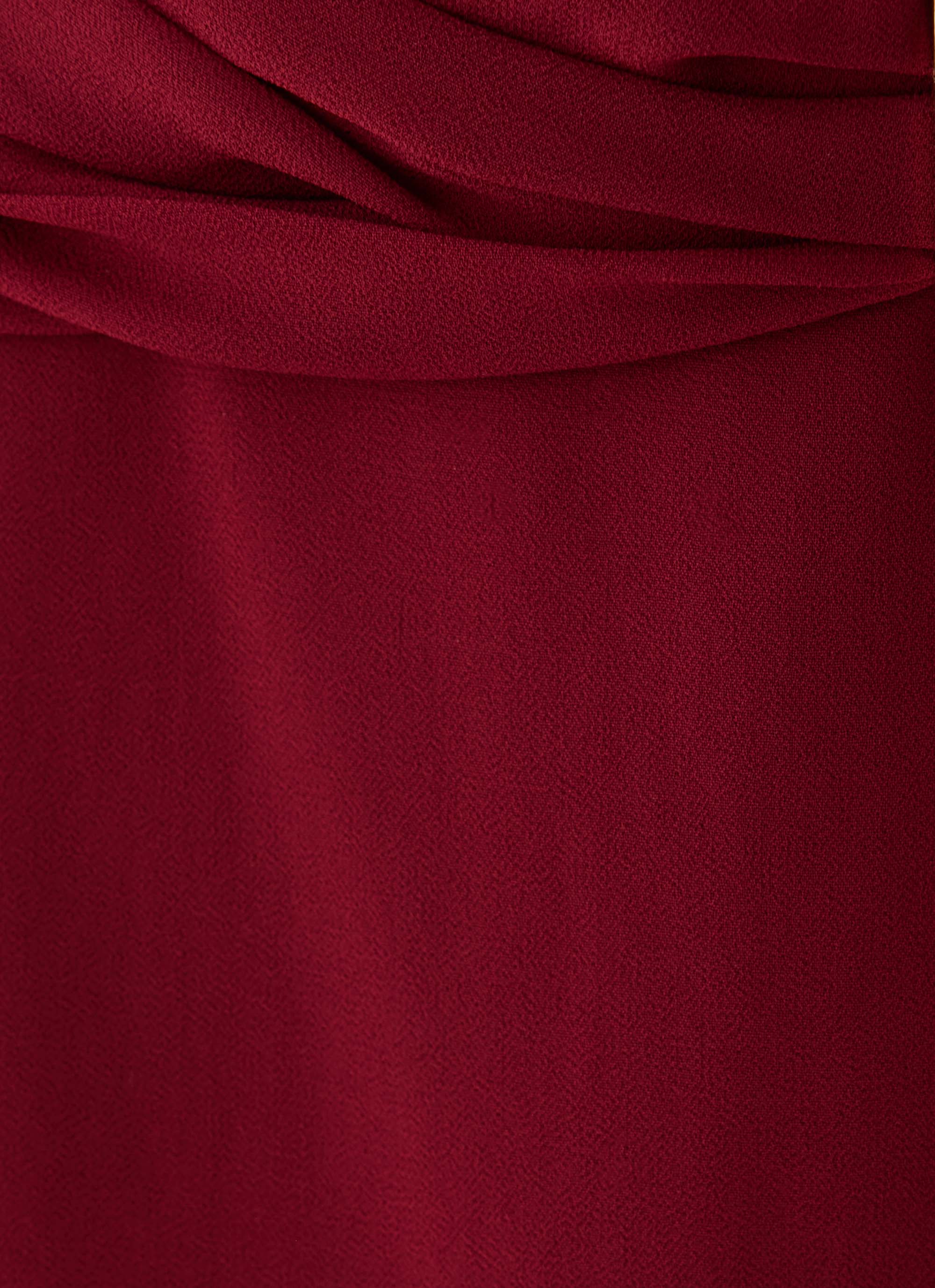 Rossie Strapless Mini Dress - Burgundy