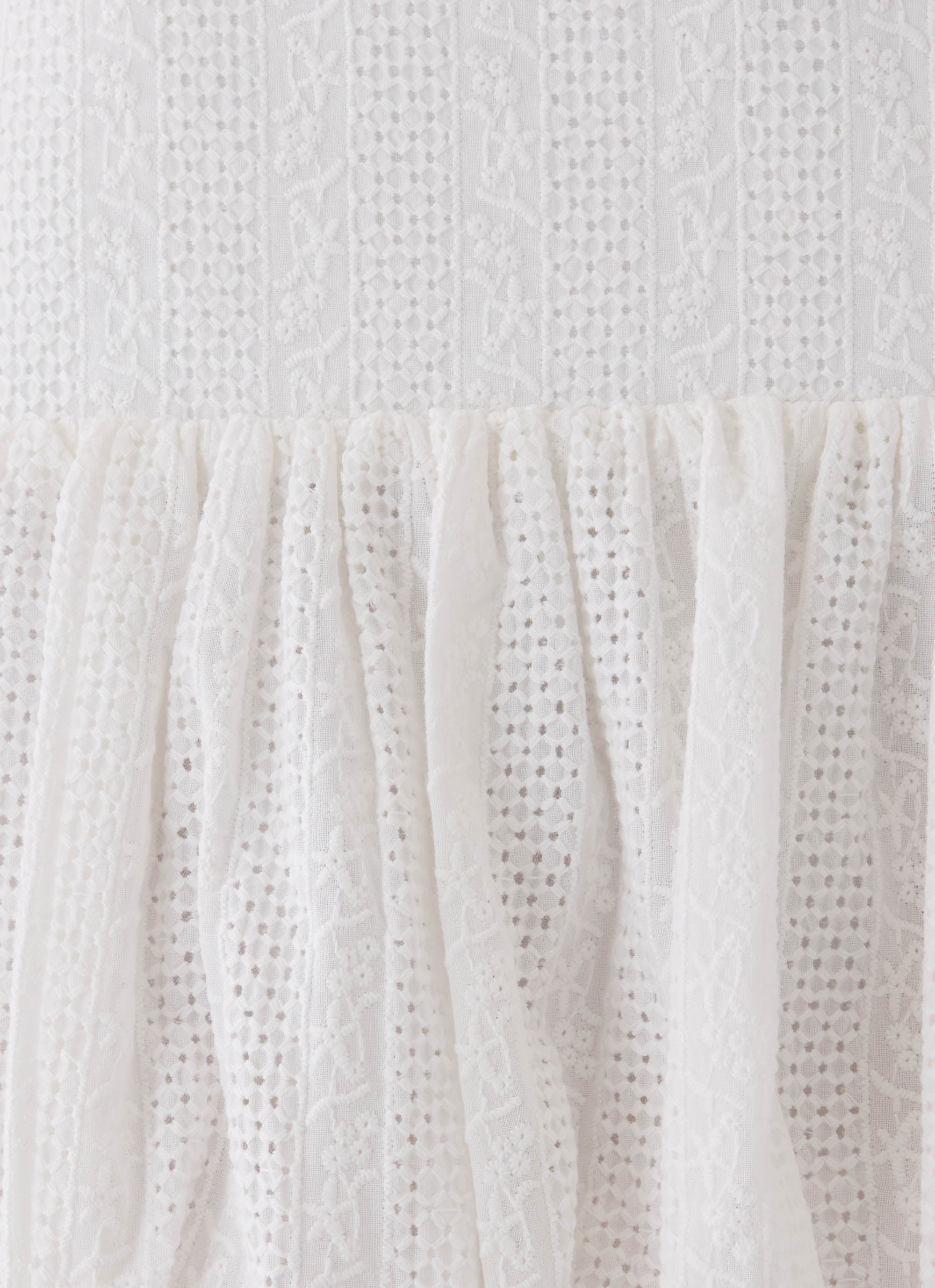 Soft Sky Mini Skirt - White