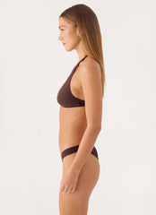 Soraya Halter Bikini Top - Chocolate