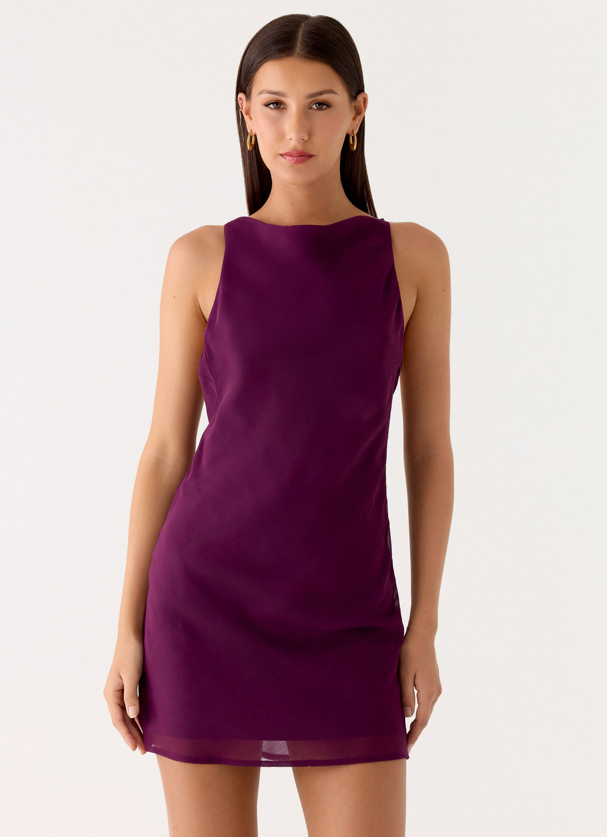 Sunkissed Siren Mini Dress - Plum