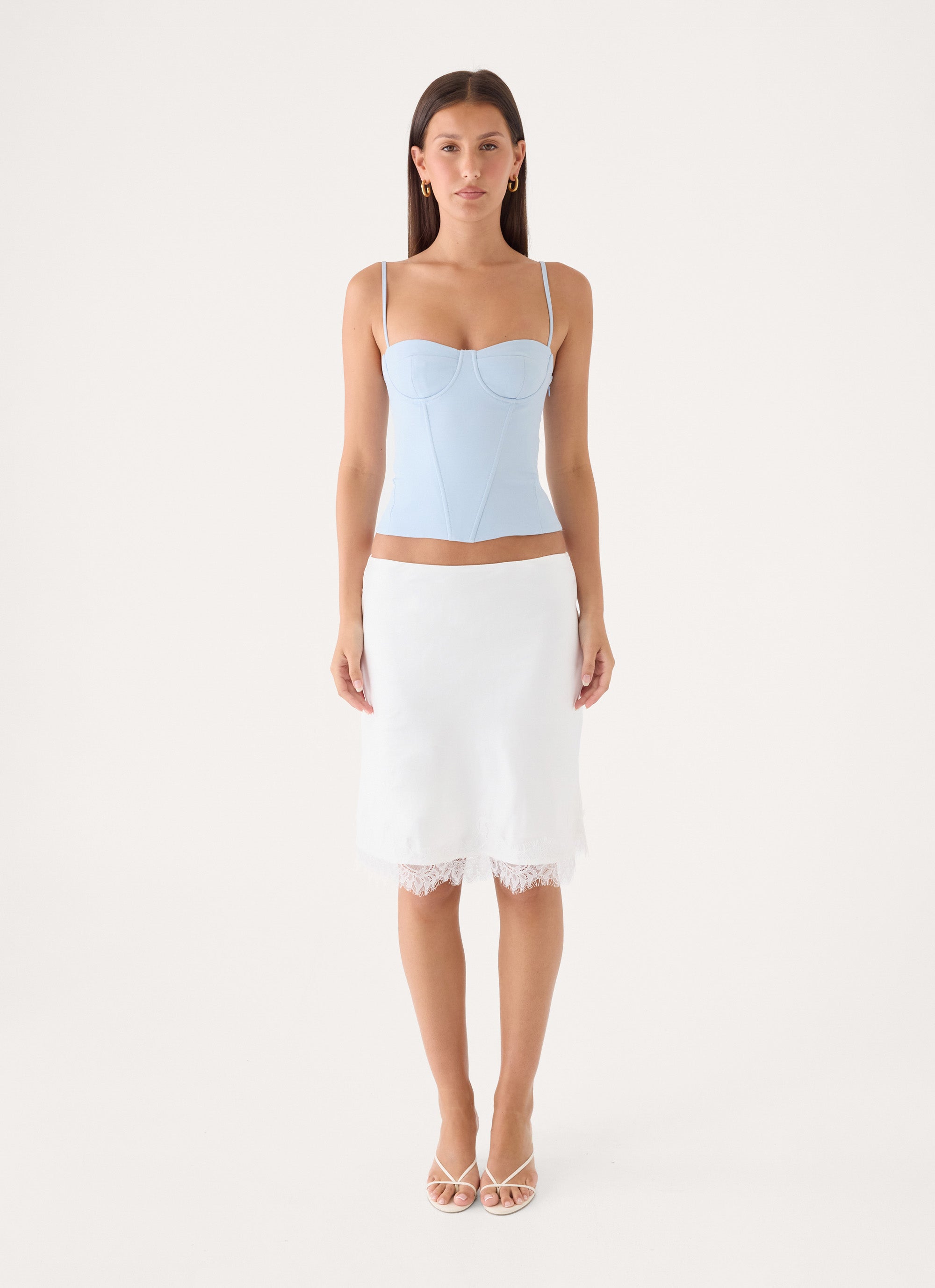 Tayana Corset Top - Baby Blue