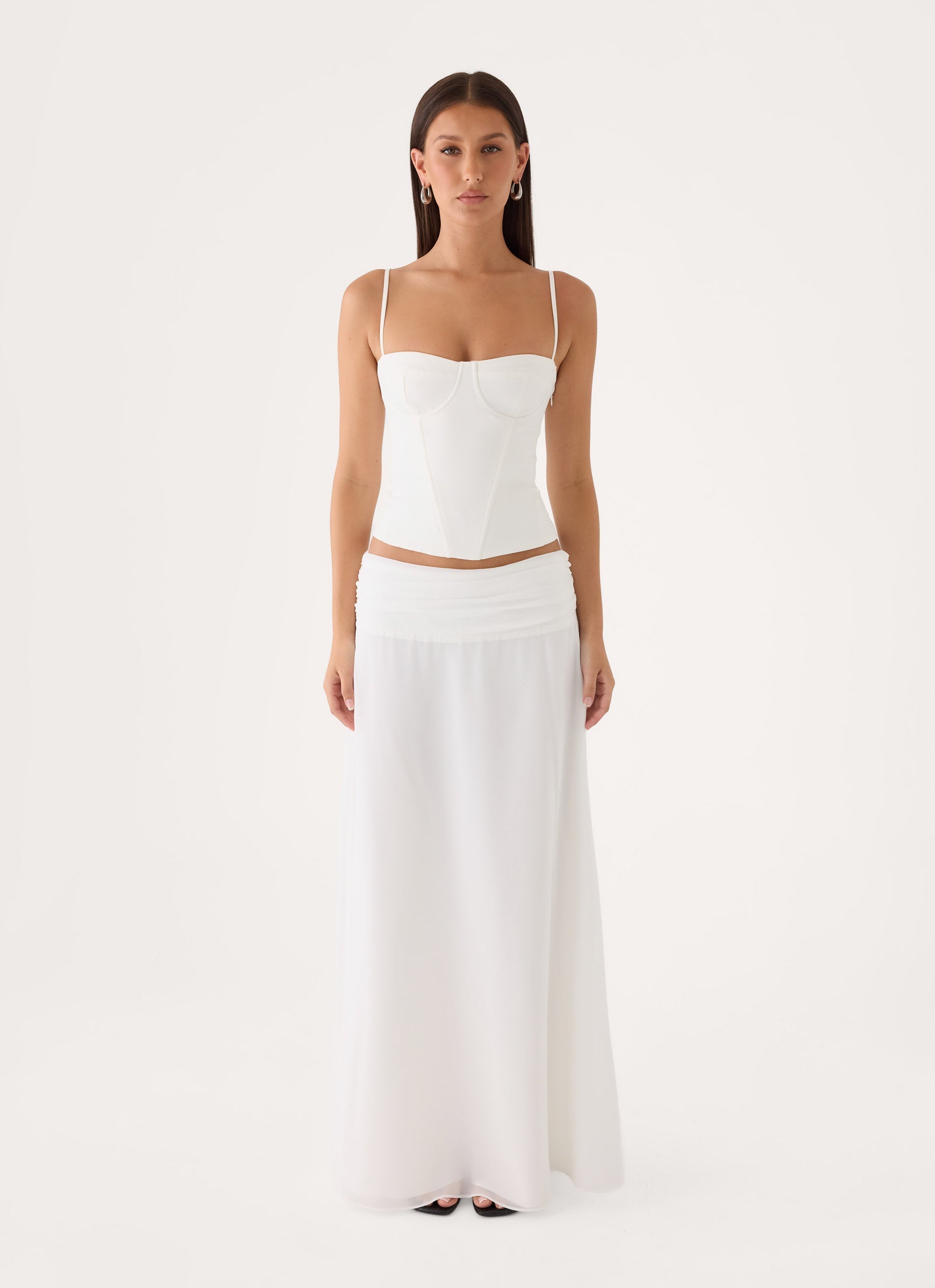 Tayana Corset Top - White