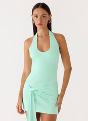 Vedetta Mini Dress - Aqua