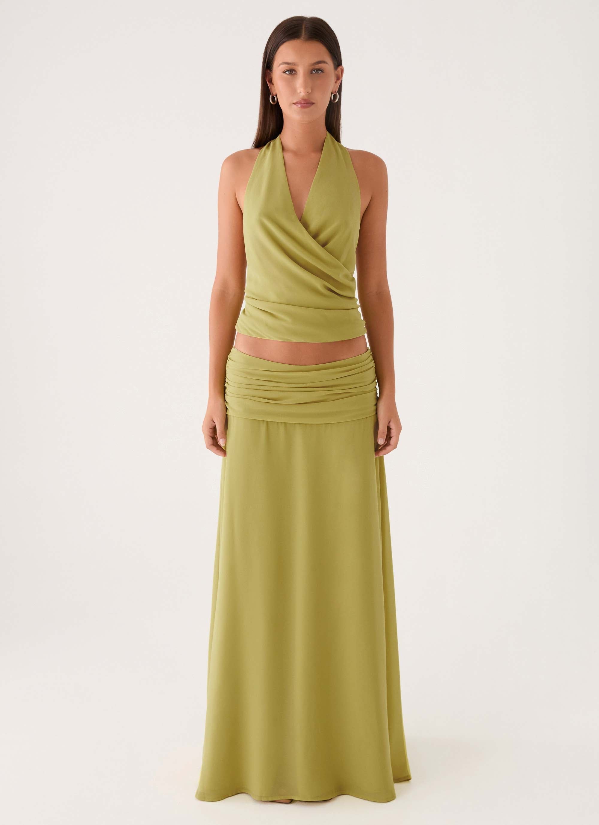 Willowmena Maxi Skirt - Lime