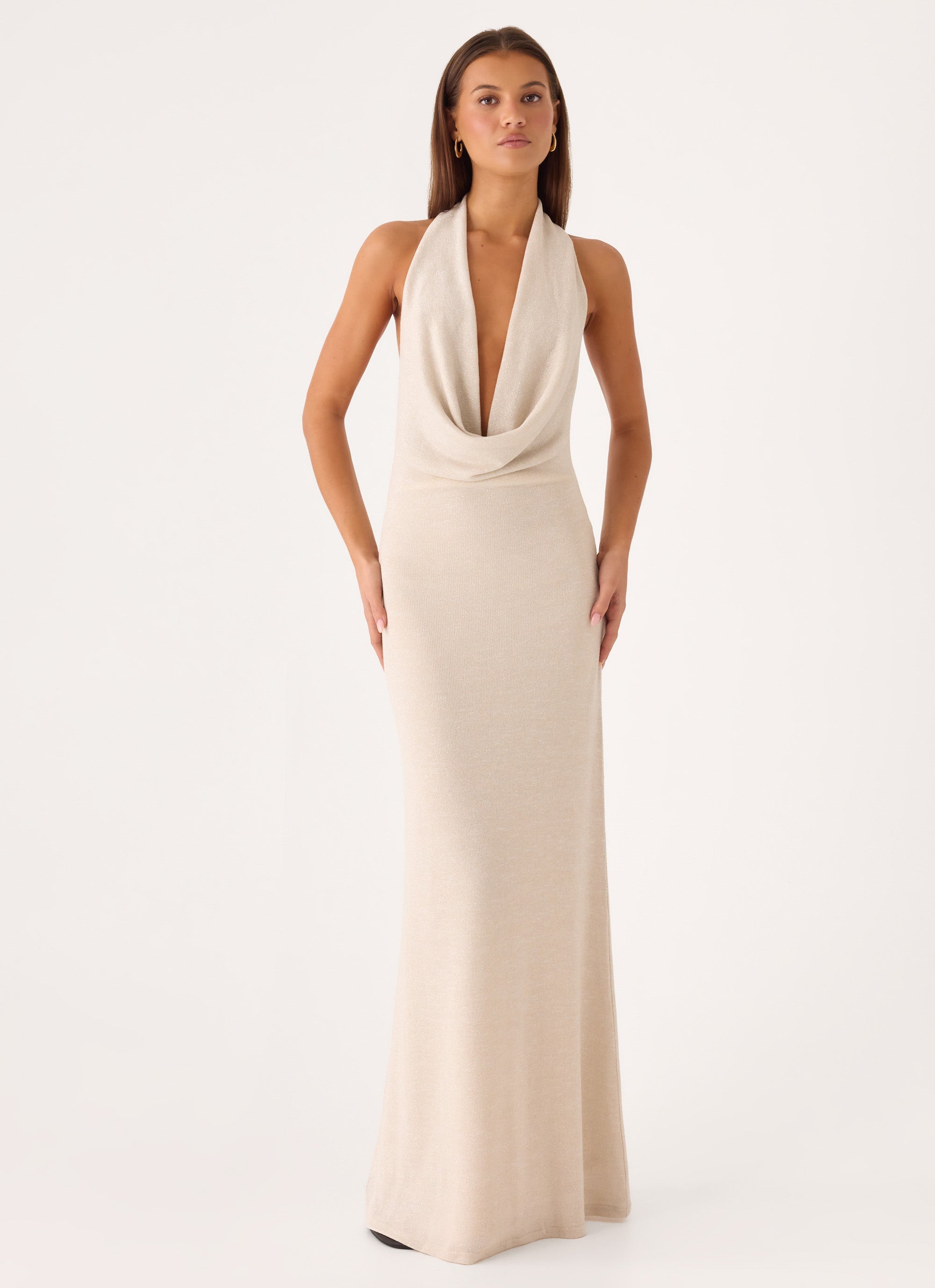 Worst Behaviour Knit Maxi Dress - Ivory
