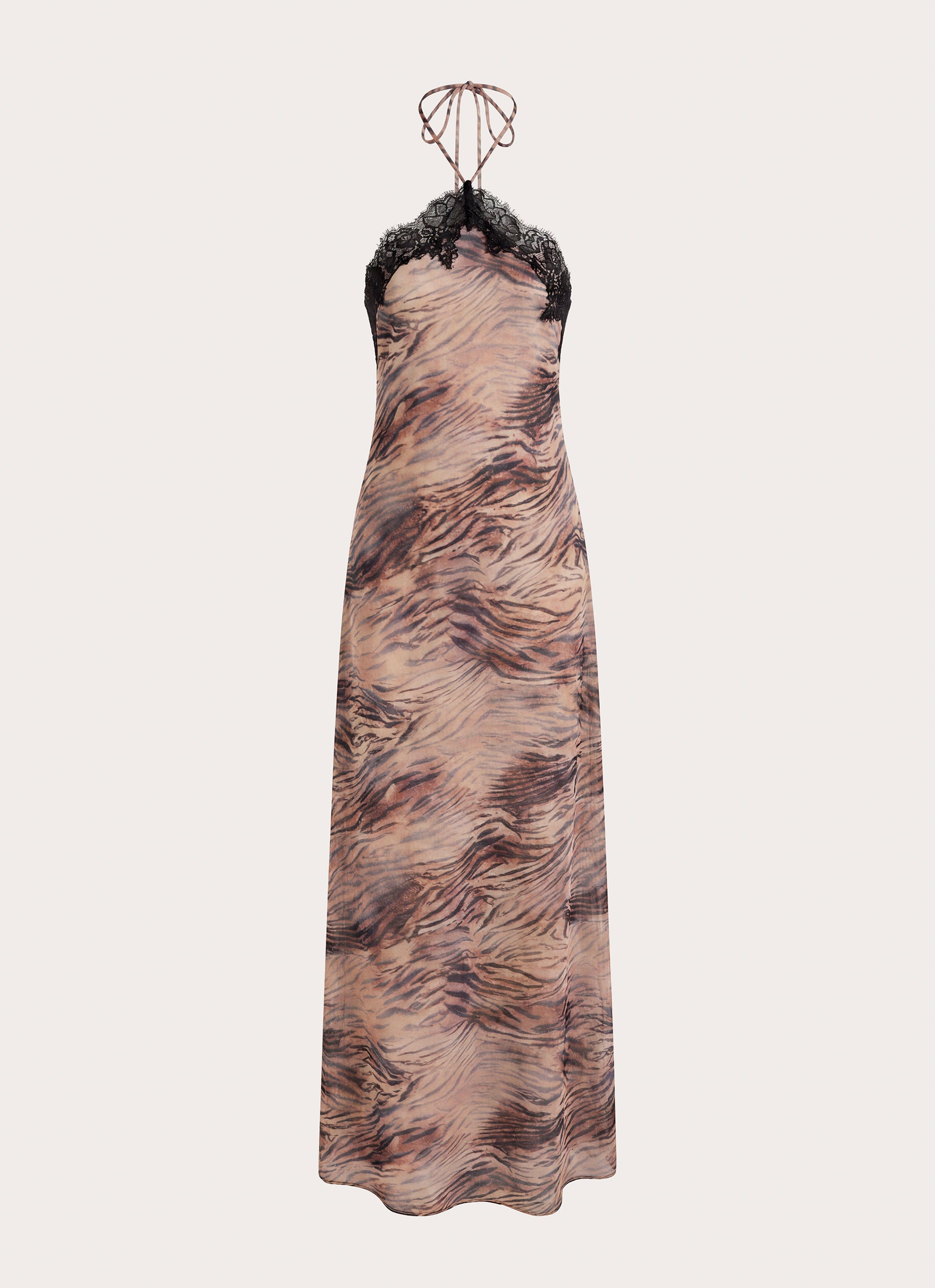 Zamarita Halter Maxi Dress - Golden Tiger